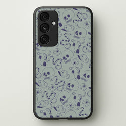 Blue Snakes And Skulls - Western   - Western Phone Case for Galaxy A35