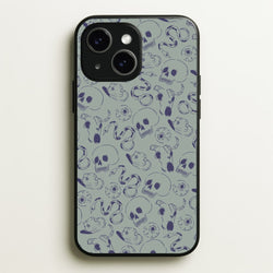 Blue Snakes And Skulls - Western   - Western Phone Case for iPhone 15