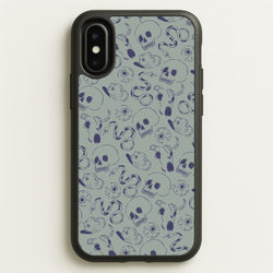 Blue Snakes And Skulls - Western   - Western Phone Case for iPhone X / XS