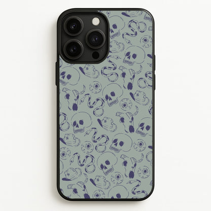 Blue Snakes And Skulls - Western   - Western Phone Case for iPhone 13 Pro Max