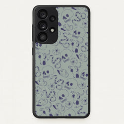 Blue Snakes And Skulls - Western   - Western Phone Case for Galaxy A33