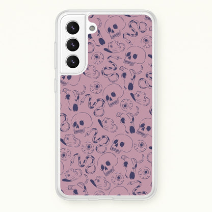 Purple Snakes And Skulls - Western   - Western Phone Case for Galaxy S22