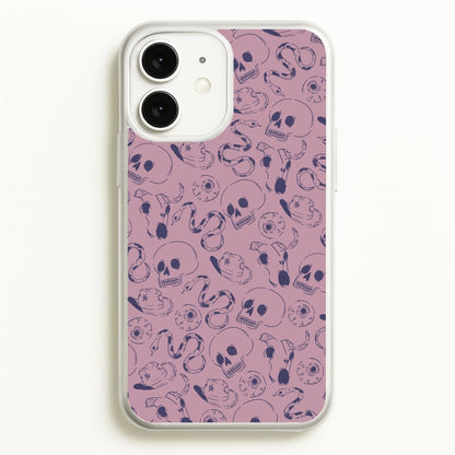 Purple Snakes And Skulls - Western   - Western Phone Case for iPhone 11