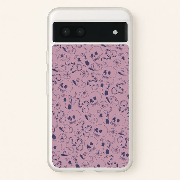 Purple Snakes And Skulls - Western   - Western Phone Case for Google Pixel 7a