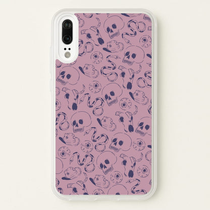 Purple Snakes And Skulls - Western   - Western Phone Case for Huawei P20