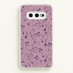 Purple Snakes And Skulls - Western   - Western Phone Case for Galaxy S10e