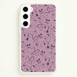 Purple Snakes And Skulls - Western   - Western Phone Case for Galaxy S23