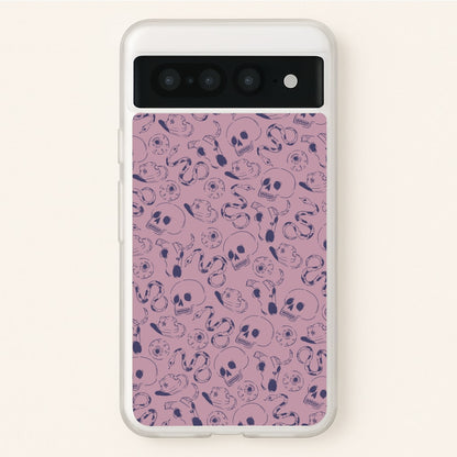 Purple Snakes And Skulls - Western   - Western Phone Case for Google Pixel 7 Pro