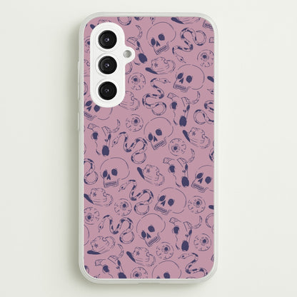 Purple Snakes And Skulls - Western   - Western Phone Case for Galaxy S23FE