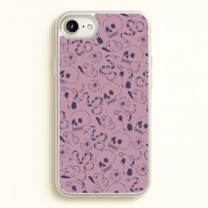 Purple Snakes And Skulls - Western   - Western Phone Case for iPhone 6 Plus / 7 Plus / 8 Plus