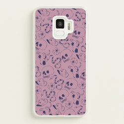 Purple Snakes And Skulls - Western   - Western Phone Case for Galaxy S9