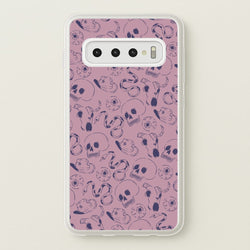 Purple Snakes And Skulls - Western   - Western Phone Case for Galaxy S10