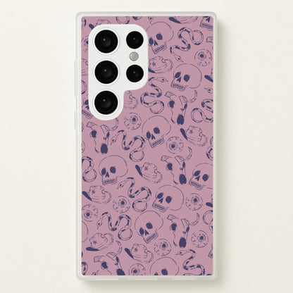 Purple Snakes And Skulls - Western   - Western Phone Case for Galaxy S24 Ultra