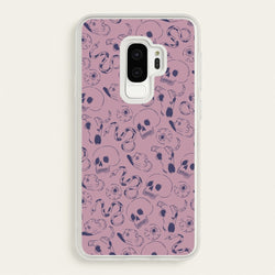 Purple Snakes And Skulls - Western   - Western Phone Case for Galaxy S9 Plus