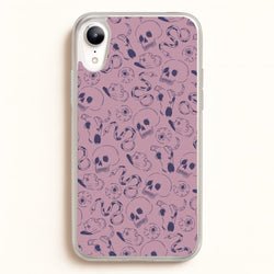 Purple Snakes And Skulls - Western   - Western Phone Case for iPhone XR