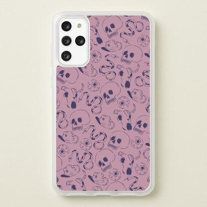 Purple Snakes And Skulls - Western   - Western Phone Case for Galaxy S20 Plus