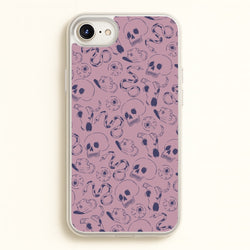 Purple Snakes And Skulls - Western   - Western Phone Case for iPhone 6 / 7 / 8 / SE