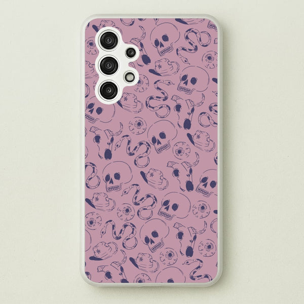 Purple Snakes And Skulls - Western   - Western Phone Case for Galaxy A13