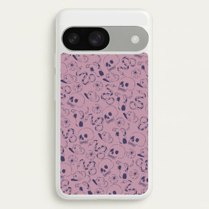 Purple Snakes And Skulls - Western   - Western Phone Case for Google Pixel 9 / 9 Pro
