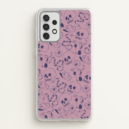 Purple Snakes And Skulls - Western   - Western Phone Case for Galaxy A52 / A52s