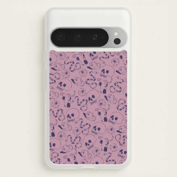 Purple Snakes And Skulls - Western   - Western Phone Case for Google Pixel 9 Pro XL