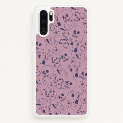 Purple Snakes And Skulls - Western   - Western Phone Case for Huawei P30 Pro