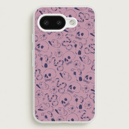 Purple Snakes And Skulls - Western   - Western Phone Case for Google Pixel 9a