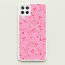 Pink Snakes And Skulls - Western   - Western Phone Case for Galaxy A12