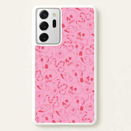 Pink Snakes And Skulls - Western   - Western Phone Case for Galaxy Note 20 Ultra