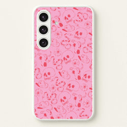 Pink Snakes And Skulls - Western   - Western Phone Case for Galaxy S25