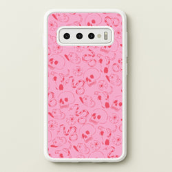 Pink Snakes And Skulls - Western   - Western Phone Case for Galaxy S10 Plus