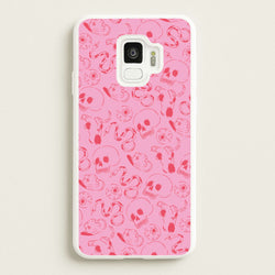 Pink Snakes And Skulls - Western   - Western Phone Case for Galaxy S9
