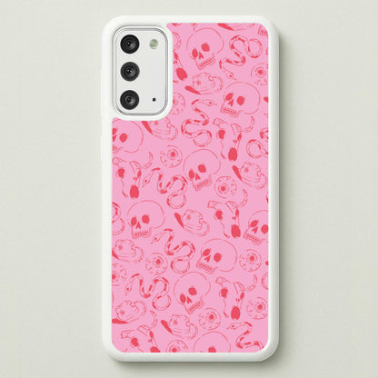 Pink Snakes And Skulls - Western   - Western Phone Case for Galaxy Note 20