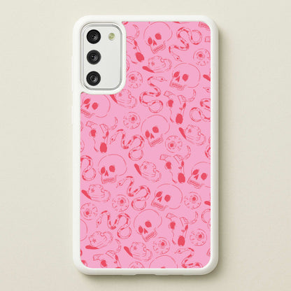 Pink Snakes And Skulls - Western   - Western Phone Case for Galaxy S20FE