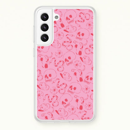 Pink Snakes And Skulls - Western   - Western Phone Case for Galaxy S22 Plus