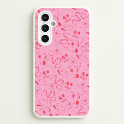 Pink Snakes And Skulls - Western   - Western Phone Case for Galaxy A14