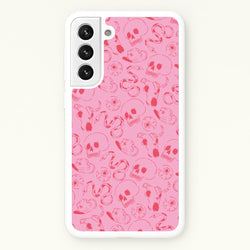 Pink Snakes And Skulls - Western   - Western Phone Case for Galaxy S21FE