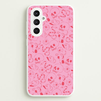 Pink Snakes And Skulls - Western   - Western Phone Case for Galaxy S23FE