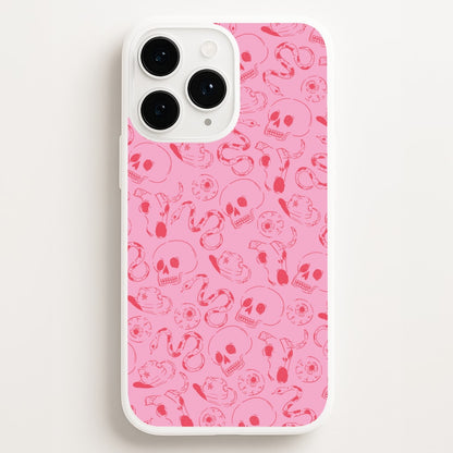 Pink Snakes And Skulls - Western   - Western Phone Case for iPhone 12 Pro Max