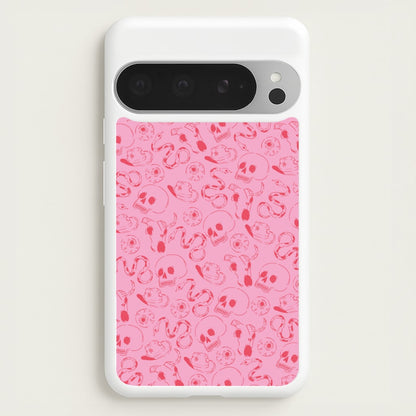 Pink Snakes And Skulls - Western   - Western Phone Case for Google Pixel 9 Pro XL