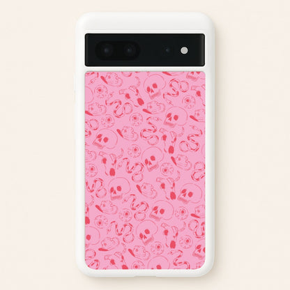 Pink Snakes And Skulls - Western   - Western Phone Case for Google Pixel 7