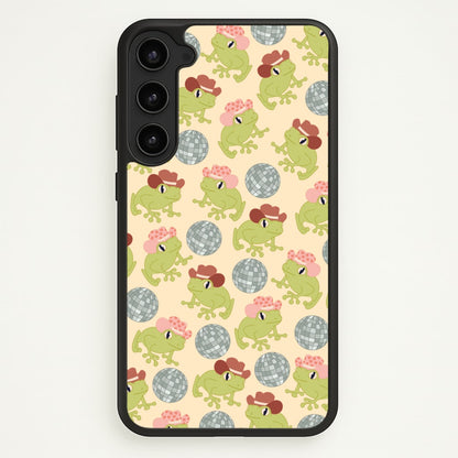 Frogs With Cowboy Hats - Western   - Western Phone Case for Galaxy S23