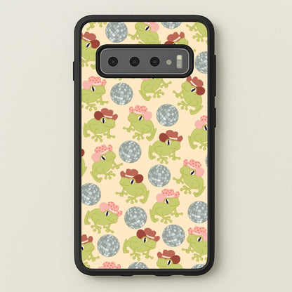 Frogs With Cowboy Hats - Western   - Western Phone Case for Galaxy S10 Plus