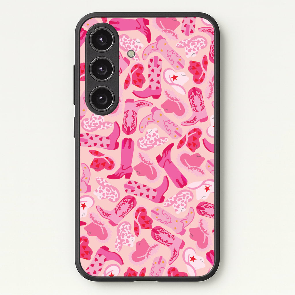 Cowboy Hats And Boots - Western   - Western Phone Case for Galaxy S24 Plus