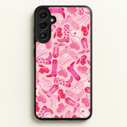 Cowboy Hats And Boots - Western   - Western Phone Case for Galaxy A34