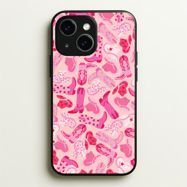 Cowboy Hats And Boots - Western   - Western Phone Case for iPhone 15