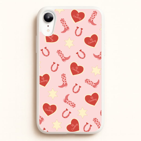 Hi Cowboy - Western   - Western Phone Case for iPhone XR