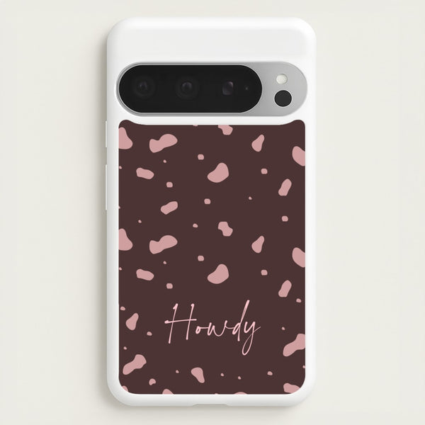 Cow Print Howdy  - Western Phone Case for Google Pixel 9 Pro XL