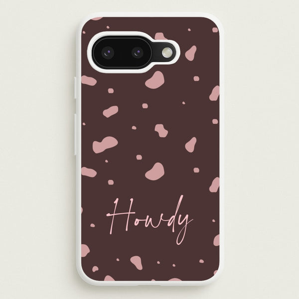 Cow Print Howdy  - Western Phone Case for Google Pixel 9a