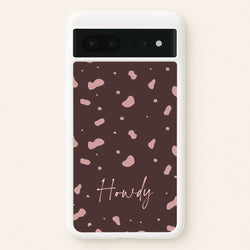 Cow Print Howdy  - Western Phone Case for Google Pixel 7